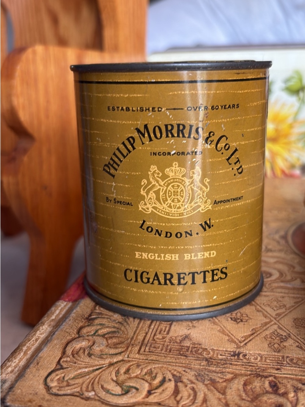 Philip Morris & Co. Vintage Cigarette Tin